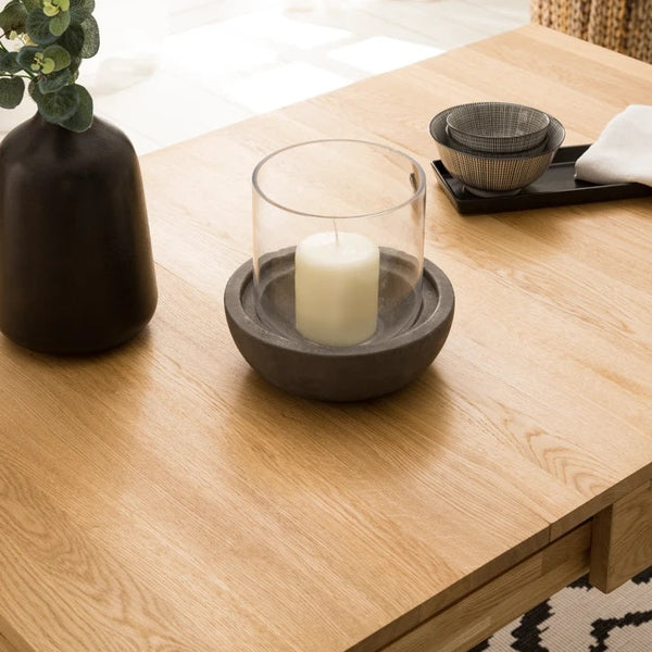 Table à manger extensible en bois massif de chêne Marsi - NordicStory