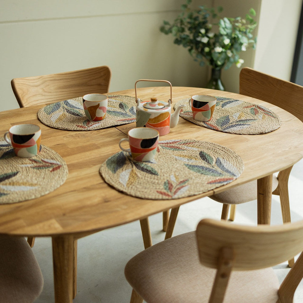 Table à manger ovale extensible en chêne massif Escandi 2 - NordicStory