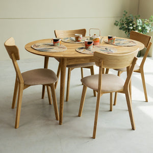 Table à manger ovale extensible en chêne massif Escandi 2 - NordicStory