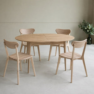 Table à manger ovale extensible en chêne massif Escandi 2 - NordicStory