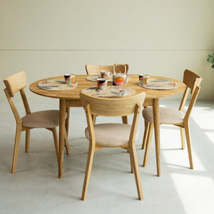 Table à manger ovale extensible en chêne massif Escandi 2 - NordicStory