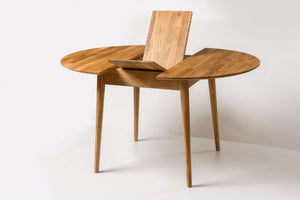 Table à manger ronde extensible en chêne massif Escandi 6 - NordicStory