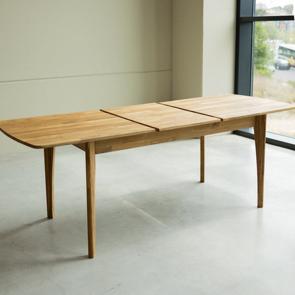 Table à manger extensible en bois massif de chêne Monty - NordicStory