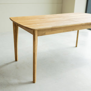 Table à manger extensible en bois massif de chêne Monty - NordicStory