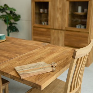 Table à manger extensible en chêne massif Mauritz 1 - NordicStory