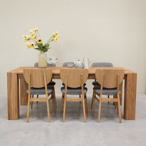 Table à manger en bois massif de chêne Mauritz 3 - NordicStory