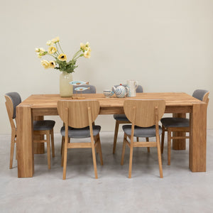Table à manger en bois massif de chêne Mauritz 3 - NordicStory