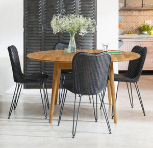 Table à manger ronde extensible en chêne massif Escandi 4 - NordicStory
