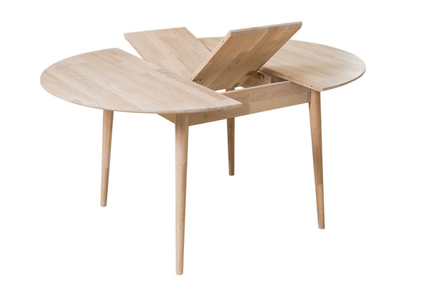 Table à manger ronde extensible en chêne massif Escandi 4 - NordicStory