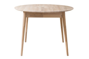 Table à manger ronde extensible en chêne massif Escandi 4 - NordicStory