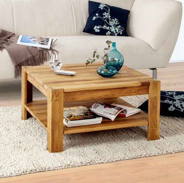 Table basse en bois massif de chêne Mauritz 4 - NordicStory