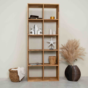 Etagère bibliothèque en bois massif de chêne Régal 10 - NordicStory