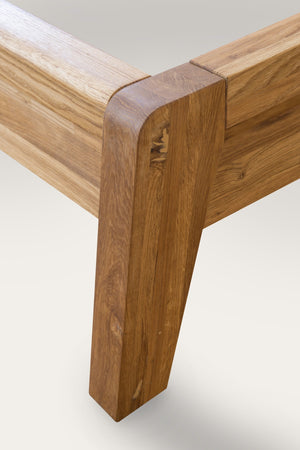 Lit en bois massif de chêne Bridget – 140 x 200 cm / 160 x 200 cm / 180 x 200 cm - NordicStory