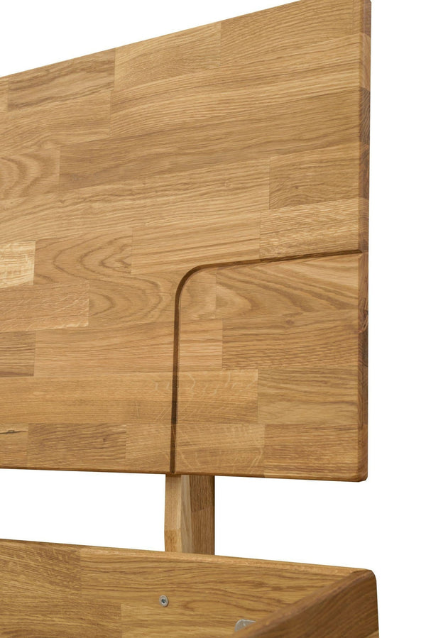 Lit en bois massif de chêne Sarah – 90 x 200 cm / 140 x 200 cm / 160 x 200 cm / 180 x 200 cm - NordicStory