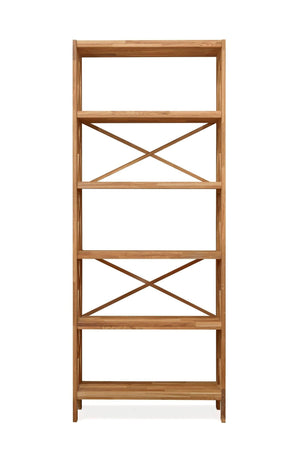 Etagère bibliothèque en bois massif de chêne Royal – 79 x 30 x 198 cm - NordicStory