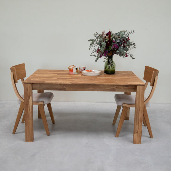 Table à manger en bois massif de chêne Mauritz 4 - NordicStory