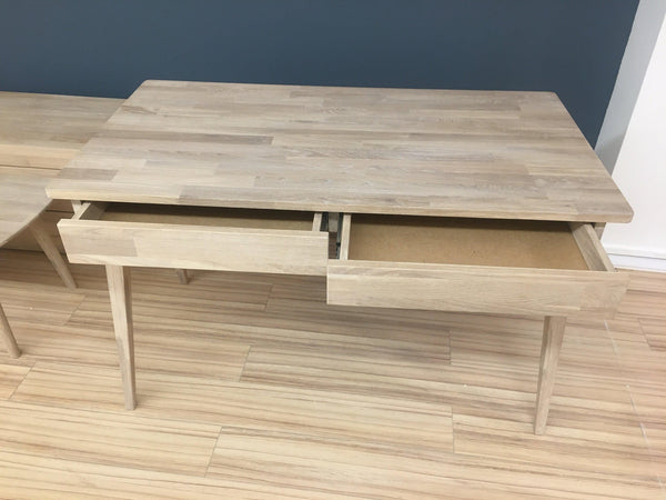 Bureau console en bois massif de chêne Berg - NordicStory