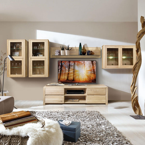 Meuble TV en bois massif de chêne Elsa - NordicStory