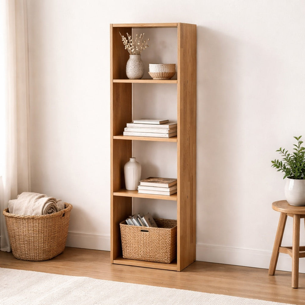 Etagère bibliothèque en bois massif de chêne Danemark 1 – NordicStory