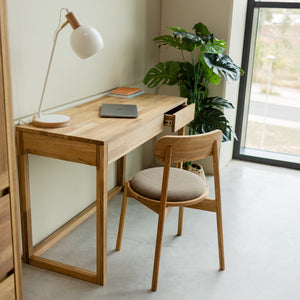 Bureau console en bois massif de chêne Danemark  - NordicStory