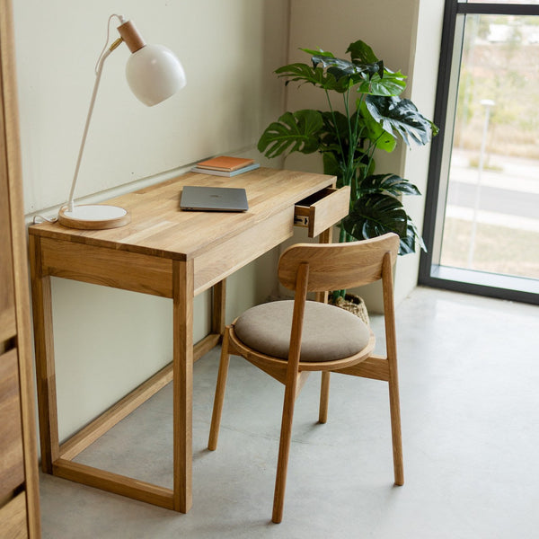 Bureau console en bois massif de chêne Danemark  - NordicStory