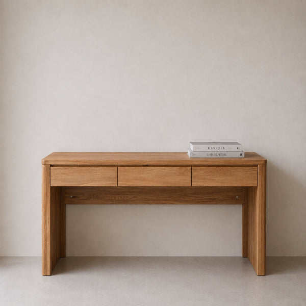 Bureau en bois massif de chêne Elsa  - NordicStory