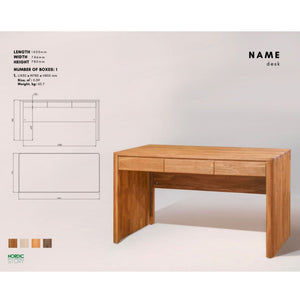 Bureau en bois massif de chêne Elsa  - NordicStory