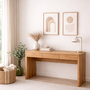 Bureau en bois massif de chêne Elsa  - NordicStory