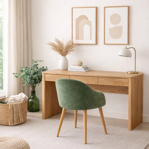 Bureau en bois massif de chêne Elsa  - NordicStory