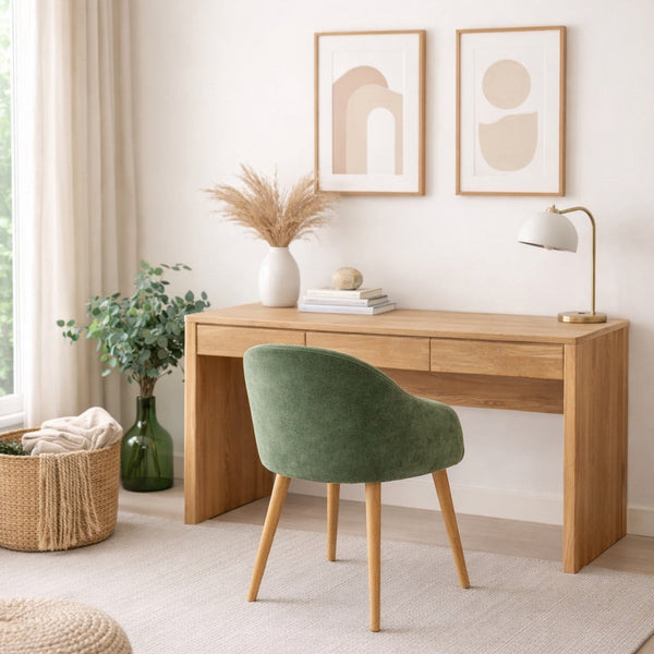 Bureau en bois massif de chêne Elsa  - NordicStory
