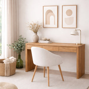 Bureau en bois massif de chêne Elsa  - NordicStory
