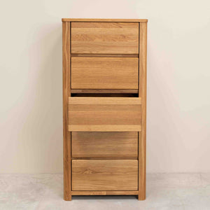 Chiffonnier en bois massif de chêne Elsa 5 - NordicStory