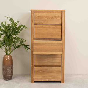 Chiffonnier en bois massif de chêne Elsa 5 - NordicStory