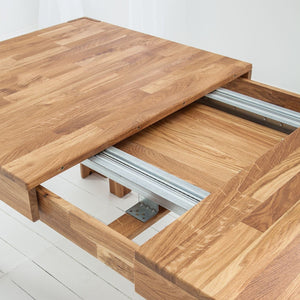 Table à manger extensible en chêne massif XL - NordicStory