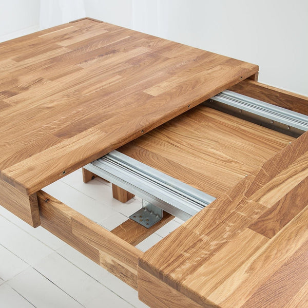 Table à manger extensible en chêne massif XL - NordicStory