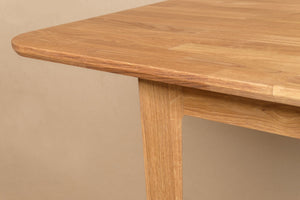 Table à manger extensible en bois massif de chêne France - NordicStory