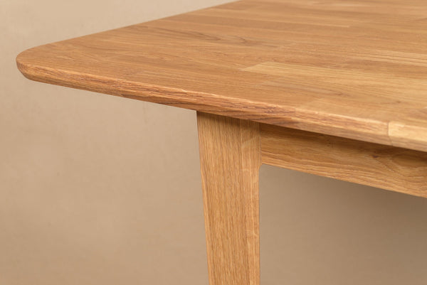 Table à manger extensible en bois massif de chêne France - NordicStory
