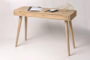 Bureau console en bois massif de chêne Escandi - NordicStory