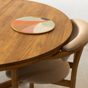 Table à manger ronde extensible en chêne massif MOBY - NordicStory