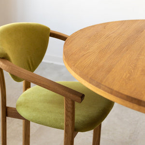 Table à manger ronde extensible en chêne massif MOBY - NordicStory