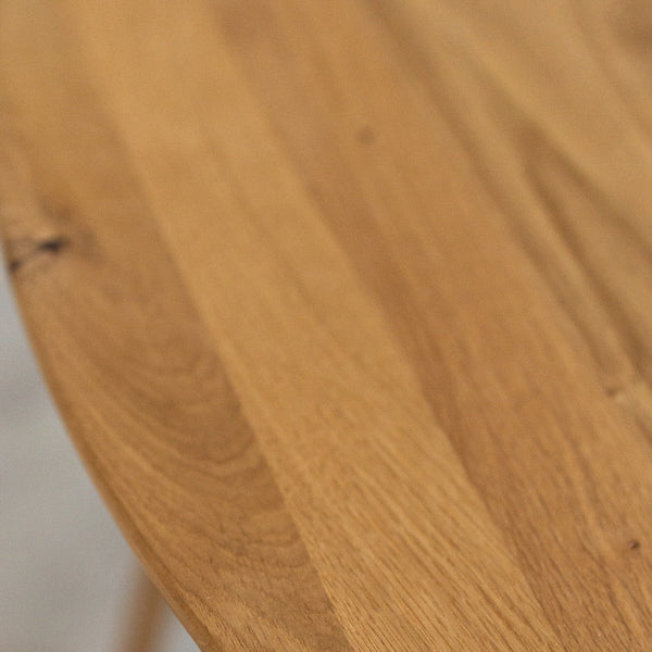 Table à manger ronde extensible en chêne massif MOBY - NordicStory