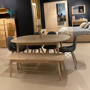 Banc en bois massif de chêne Escandi –  NordicStory