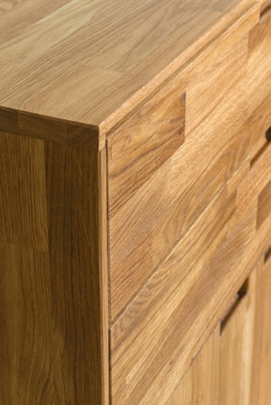 Buffet commode en bois massif de chêne Escandi 2 - NordicStory