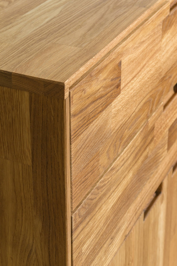 Buffet commode en bois massif de chêne Escandi 2 - NordicStory