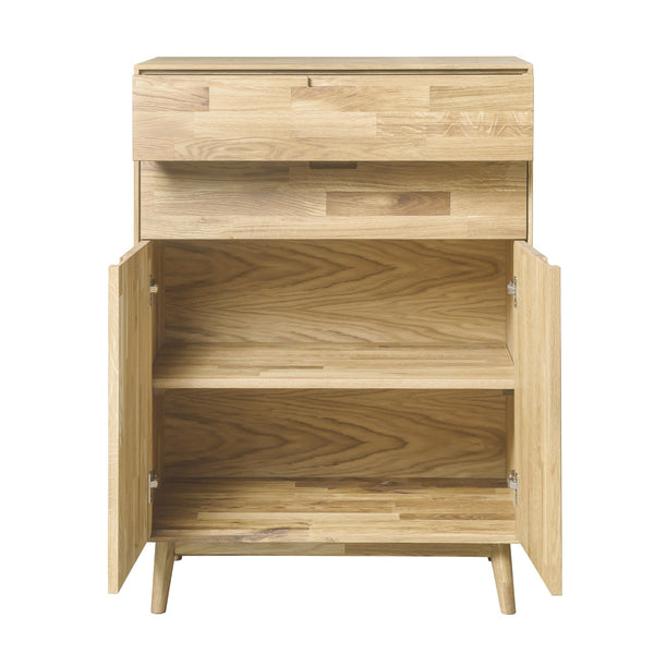 Buffet commode en bois massif de chêne Escandi 2 - NordicStory