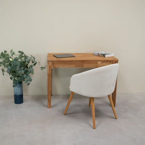 Bureau console en bois massif de chêne Axel I - NordicStory