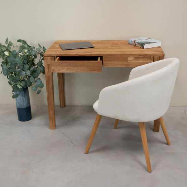 Bureau console en bois massif de chêne Axel I - NordicStory