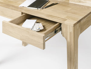 Bureau console en bois massif de chêne Axel I - NordicStory