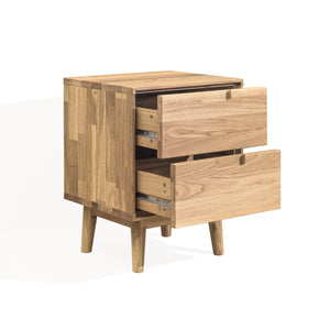 Table de chevet en bois massif de chêne Escandi - NordicStory