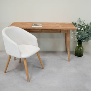 Chaise en bois massif de chêne Ana, revêtement - VESKOR